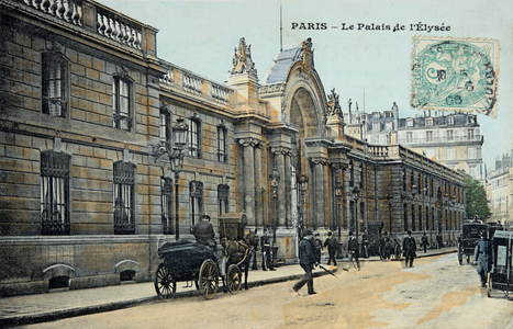 View of the Elysee Palace in Paris, circa 1900 - 1920 (photograph)