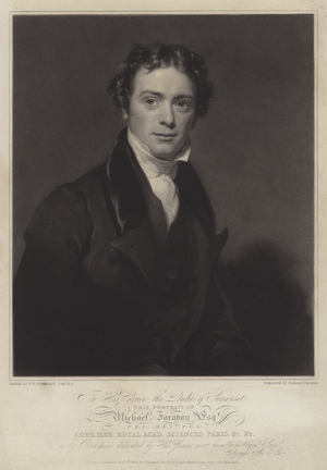 Michael Faraday, English physicist and chemist (litho)