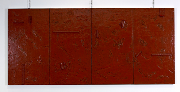 The Dynasty of Colours: The Wedding Banquet, 2007 (oil, lacquer & jute on wood)