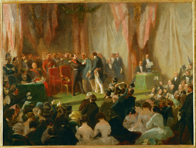 Louis Napoleon Bonaparte, prince president and later Emperor III … (oil on canvas)