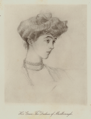 Her Grace the Duchess of Marlborough (litho)