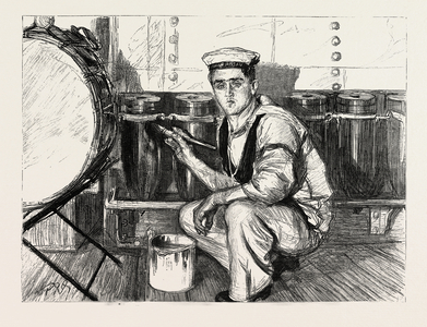 The Visit of the French Fleet: "Preparations for the French": Polishing Up the Shells