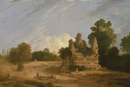 The Tomb of the Horatii and Curatii (oil on canvas)