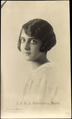Ak Princess Maria Francesca of Italy, Portrait (b/w photo)