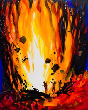 A Thousand thunders, 2016 (oil on linen)