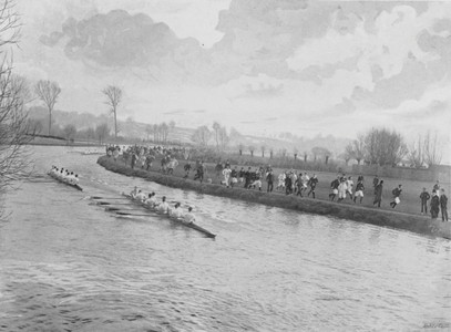 Race of the Torpid Eights (b/w photo)
