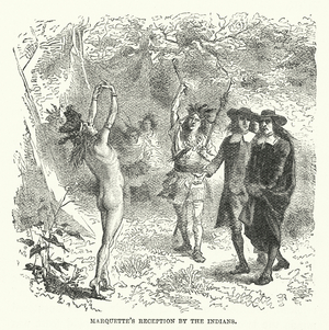 Marquette's Reception by the Indians (engraving)