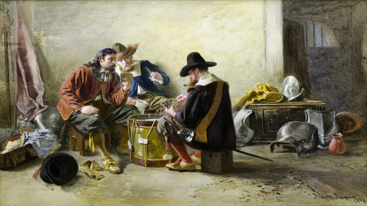 Off Duty, 1868 (w/c on paper)