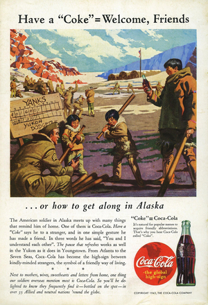 Coca-Cola Magazine Advert, USA, 1940s