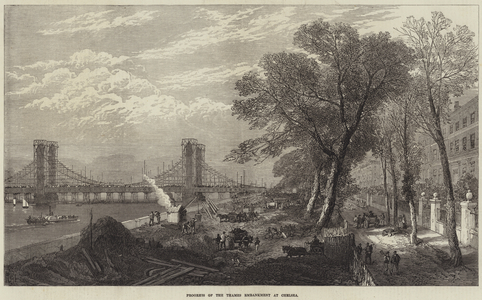 Progress of the Thames Embankment at Chelsea (engraving)