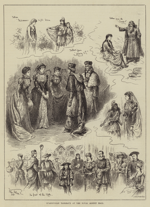 Shaksperian Tableaux at the Royal Albert Hall (engraving)