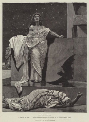 Cleopatra, by H Rider Haggard (engraving)