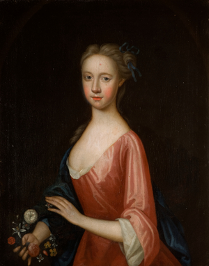 Portrait of a lady (oil on canvas)