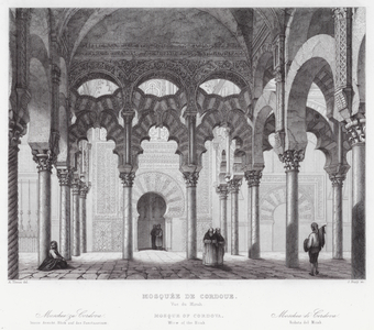 Mosque-Cathedral of Cordoba, Spain (engraving)