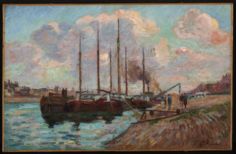 The Quai D'Austerlitz (oil on canvas)