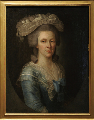 Hartmanis Barizjens Friedrich (1724-1796). Portrait of a Woman, 1780. Canvas. Museum of History and Navigation. Riga. Latvia.