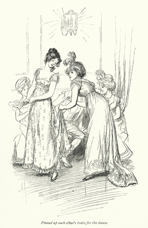 Illustration for Northanger Abbey by Jane Austen (litho)