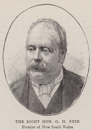 The Right Honourable G H Reid (engraving)