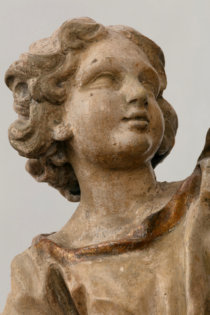 Parish church (Église Saint-Sébastien). Interior. Interior. Sculpture group. Jean Del Cour. Ca 1696. Detail (photo)