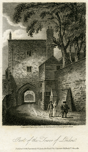 Part of the Tower of London, 1810 (engraving)
