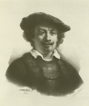 Rembrandt van Rijn, Dutch artist (engraving)