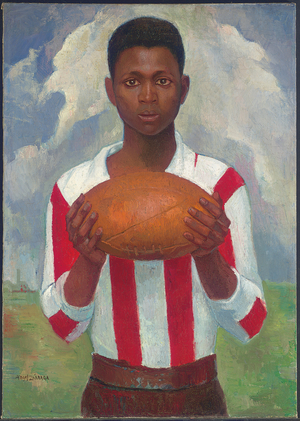 Portrait of a Rugby Player, c.1925 (oil on canvas)