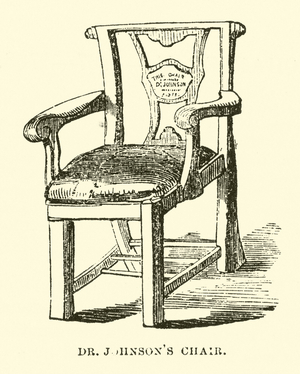 Dr Johnson's Chair (engraving)