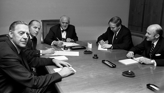 Oslo 19710308 Government crisis after the so -called leak case …,1971 (photo)