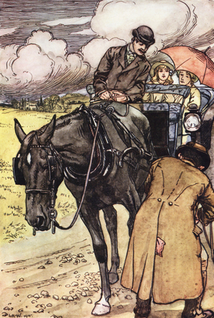 Illustration for Black Beauty by Anna Sewell (colour litho)