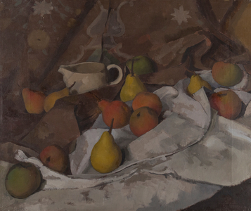 Still Life with Apples, Pears and Jug, c.1945 (oil on canvas)