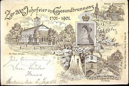 Berlin Wedding Gesundbrunnen, 200 years, 1901, K. Luise