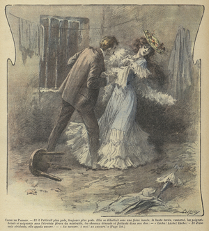 Crime de Passion by Jules Mary (colour litho)