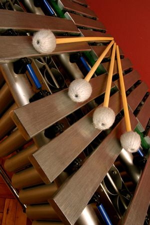 Vibraphone with mallets/beaters/sticks