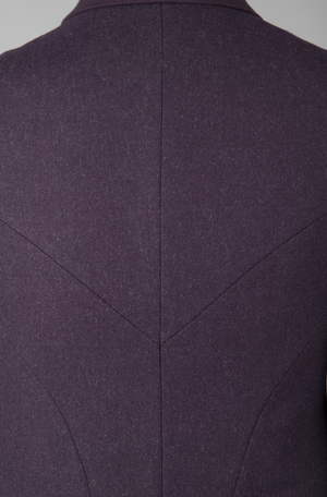 Tunic suit, Pagoda, 1955 (detail view of jacket center back), Wool, silk taffeta, Charles James, U.S.A.