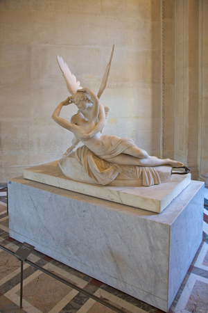 Psyche revived by Love, 1796 (marble)