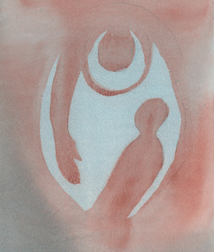 Whenever we repent of our sins, God the Father embraces us in a swift movement of forgiveness, 2001 (w/c on paper)