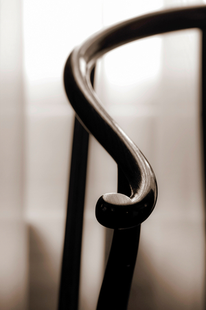 Detail of the arm of a Huanghuali horseshoe-back armchair, 17th century Ming and one…, 2015 (photo)