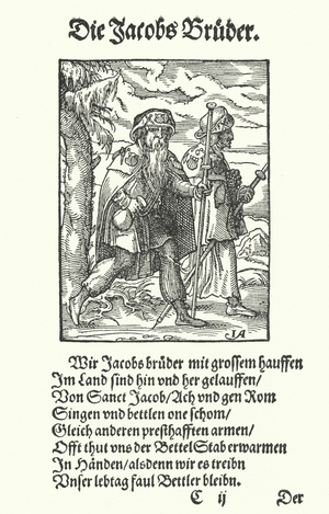 The Pilgrims Journeying to Santiago de Compostela (engraving)