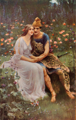 Shakespeare: Florizel and Perdita, The Winter's Tale, Act IV, Scene 3 (colour litho)