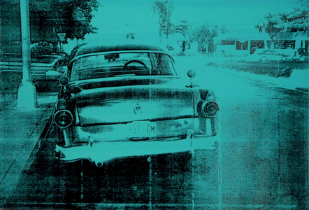The Green Car, 2018 (screen print on paper)