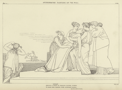 Andromache fainting on the Wall (engraving)