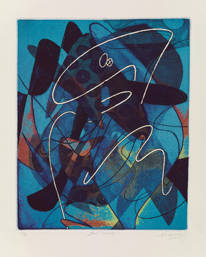 Loch Ness, 1972 (etching)