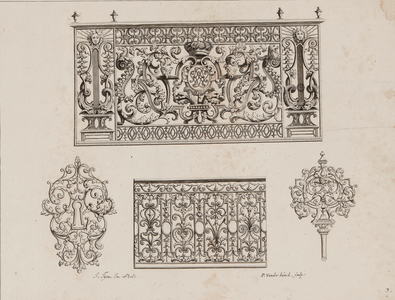 Ironwork designs, 1693 (engraving)