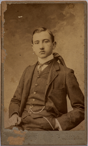 Young man dressed elegantly, Rome, Italy, 1890-10 (photo)