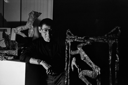 Ivor Abrahams, Mayor Gallery, Cork Street (b/w photo)