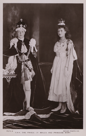 The Prince Of Wales, Princess Mary (b/w photo)