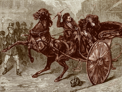 Illustration for Charles Dickens 's Nicholas Nickleby, 19th century (engraving)