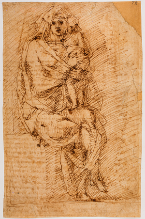 Madonna and Child, 16th century (drawing)