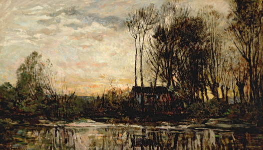 Evening at Bas Meudon, 1874 (oil on panel)