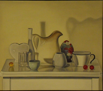 Still Life with a Porcelain Heart, 2000 (oil on linen)